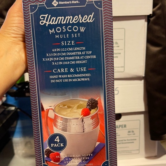 Hammered Moscow Mule 4 Piece Set - Picture 4 of 8